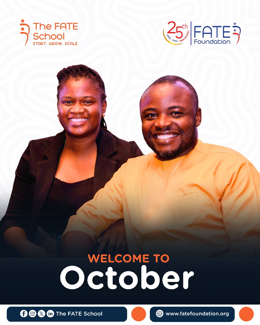 Hello October! 

A new month is here, and with it comes fresh opportunities to reflect, realign, and refocus on what truly matters.

From all of us at the FATE School, here’s wishing you a purposeful and fulfilling October ahead!