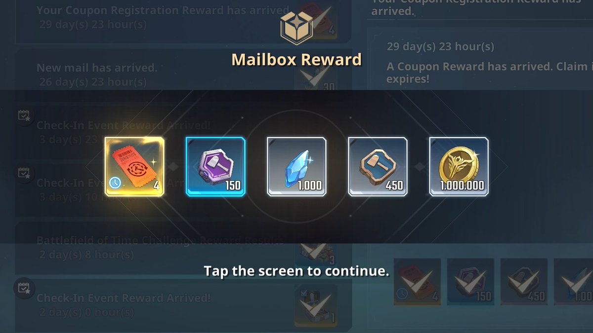 🚨NEW REDEMPTION CODE🚨
📌Code: " DEV_10_N0TE "

💰Rewards = Seen Below⬇️

You have to go into your account settings, tap "Redeem Code" and then you can enter the code. You can also redeem it here: coupon.netmarble.com/sololv

#SoloLeveling #SoloLevelingArise #SoloLevelinggame