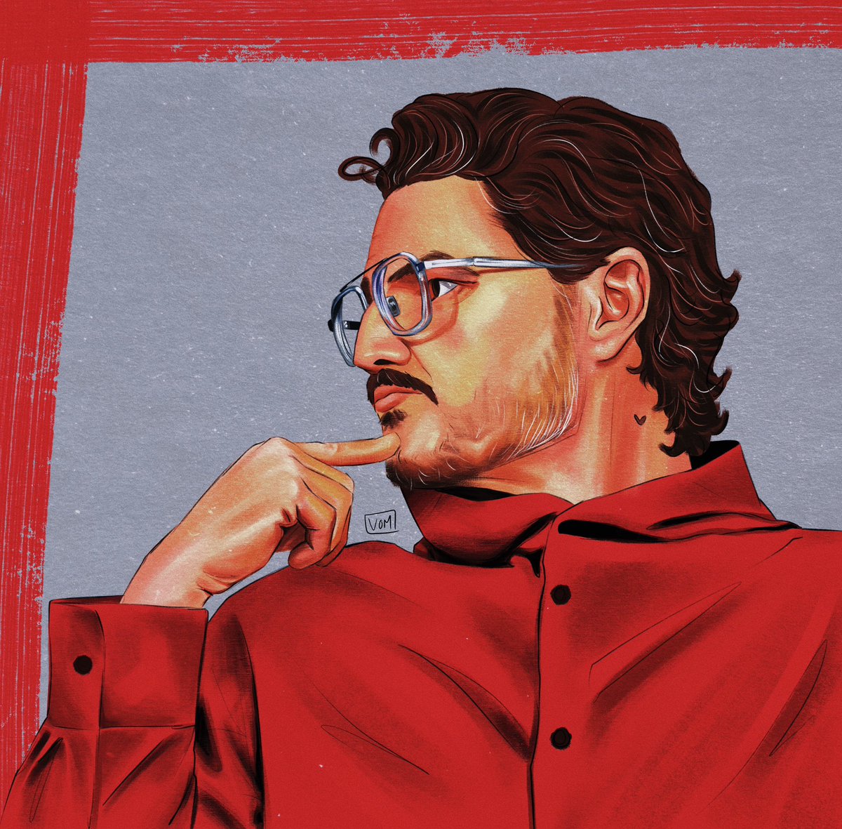 #Pedrotober2025 is here!! 
Day 1: Red/Tlou Press