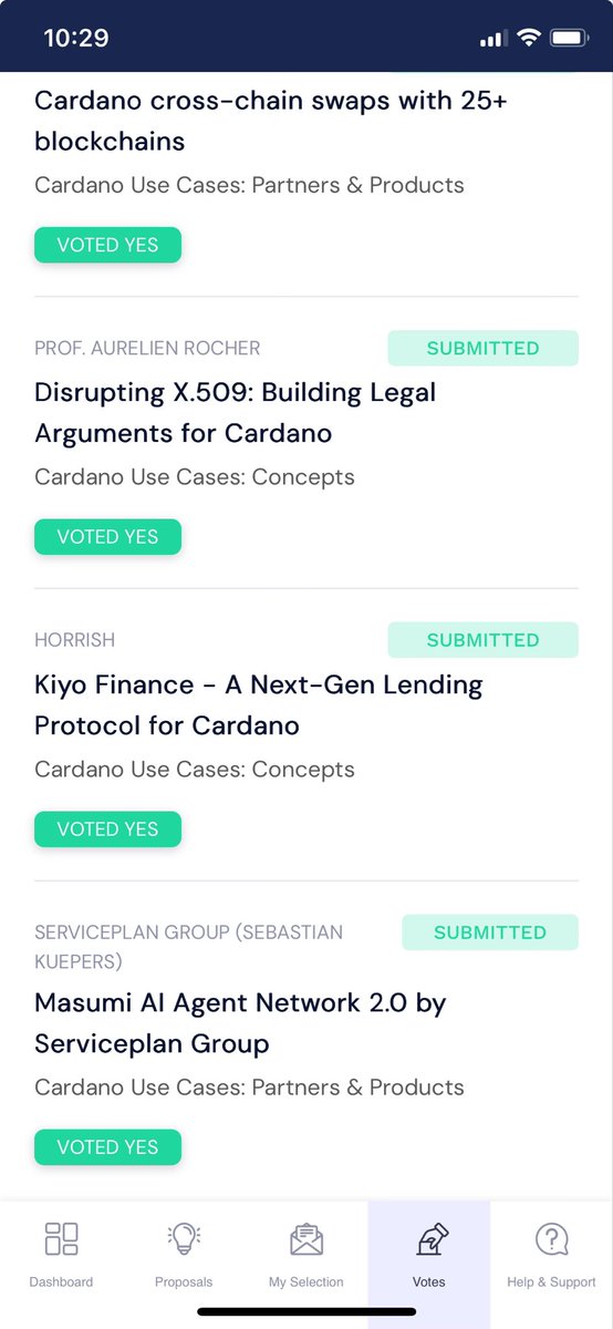 Catalyst looking for some project to support? Here are some good ones

<a href="/MasumiNetwork/">Masumi</a> <a href="/docufi3d/">BlockSign - Advanced E-Signature Solutions</a> <a href="/kiyo_finance/">KiyoFi</a> <a href="/_mynth_/">Mynth</a> and more.