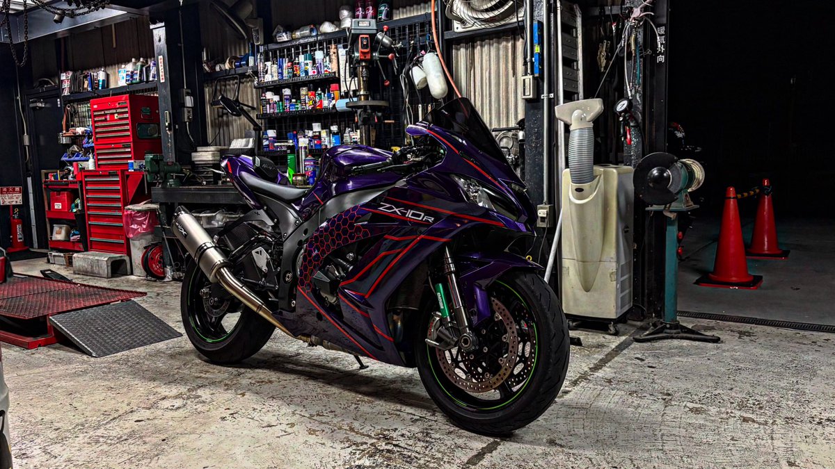 04_zx10r_kaki's tweet image. 程よくゆっくり爆走が1番楽しいよね
 #kawasaki  #Ninja  #zx10r  #ワールドトリガー  #空閑遊真