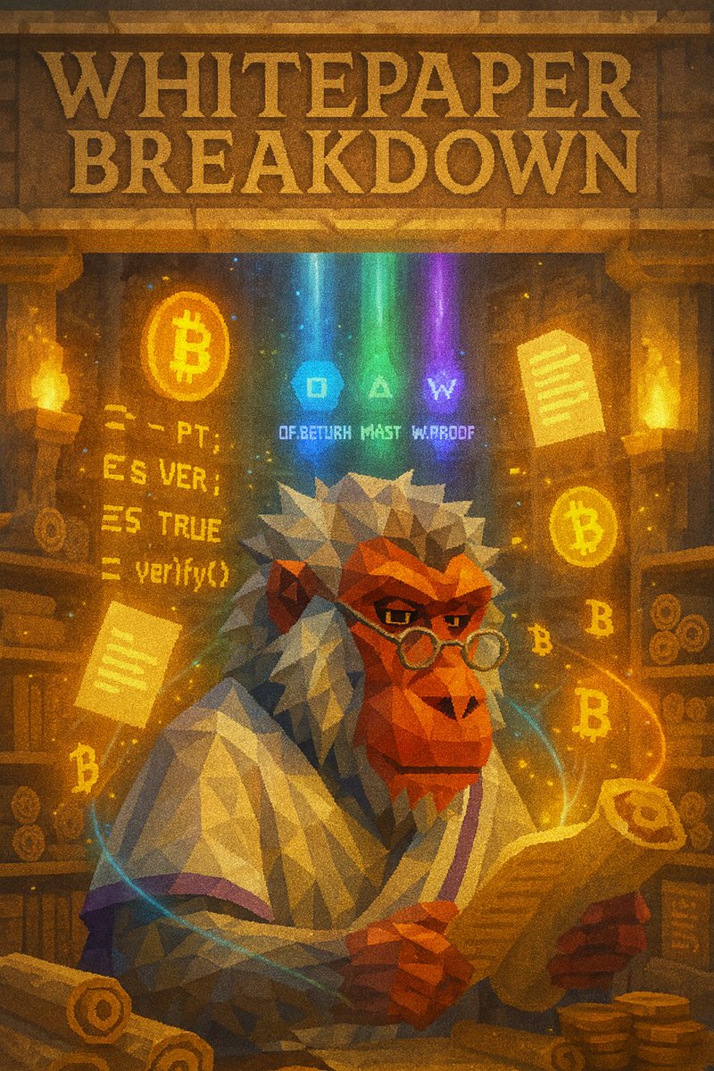 🧵Protocol Whitepaper Breakdown: The Technological Trinity Explained

I'm just a monkey digging through $BTC code and whitepapers 🐒 Follow the monkey though.  

Don't hesitate to correct me or add details. The original whitepaper is by @Laz1m0v. 

wtf.rich/wp.pdf