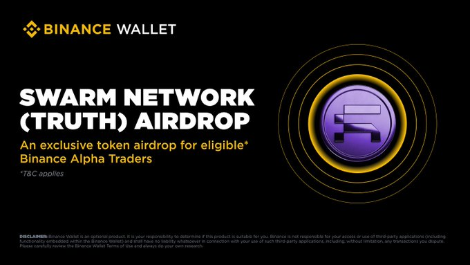GemListings's tweet photo. 📢 Binance Alpha 'da !
⏰15:00 (TSI)
🌀 #SwarmNetwork ( $TRUTH ) listeleniyor
📈 Bitget , Kucoin , Gate , Mexc borsalarında listelenecek.
⏰15:30 (TSI) Binance vadeli 'de işlem görecek.
🎁Alpha Airdrop :
✅ 180+ Alpha Puanı olanlar 4.000 Adet $TRUTH token ⚡️ İlk Gelen alır https://t.co/6C2Satnfgh
