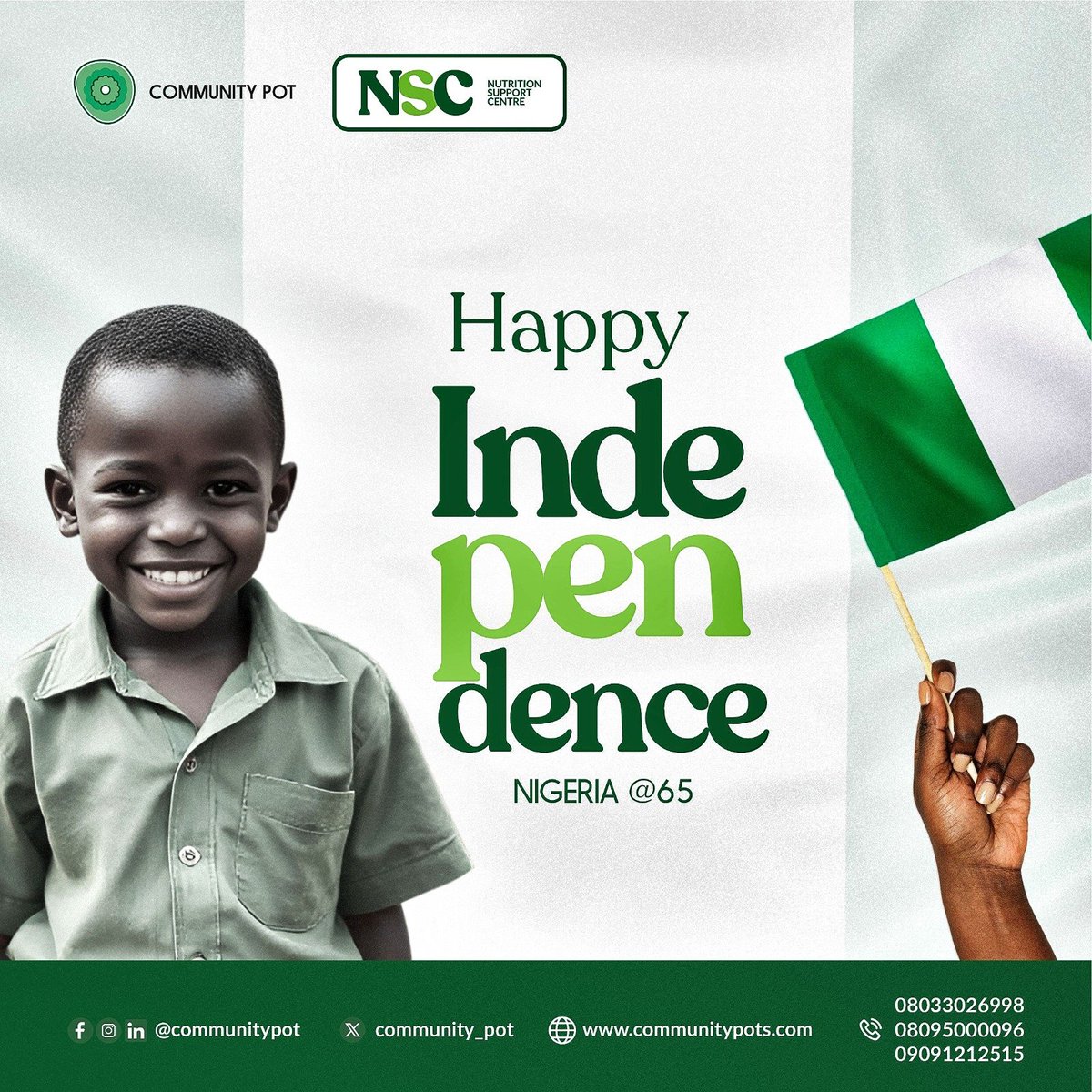 community_pot's tweet image. A new month, a new chance to heal together.
This Independence Day, we’re reminded that true freedom begins with nourishment.
 At Community Pot, we believe that when every child is fed and every family is supported, we build a healthier, stronger Nigeria.
#happyindependenceda