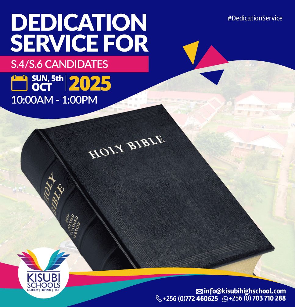 kisubi_schools's tweet image. At #KisubiSchools, we believe success begins with God’s guidance.

On Sunday, 5th October 2025, we set apart our S.4 &amp;amp; S.6 candidates for a #DedicationService from 10:00AM to 1:00PM.

Together with their families, we’ll commit their journey, exams, and future into God’s hands.