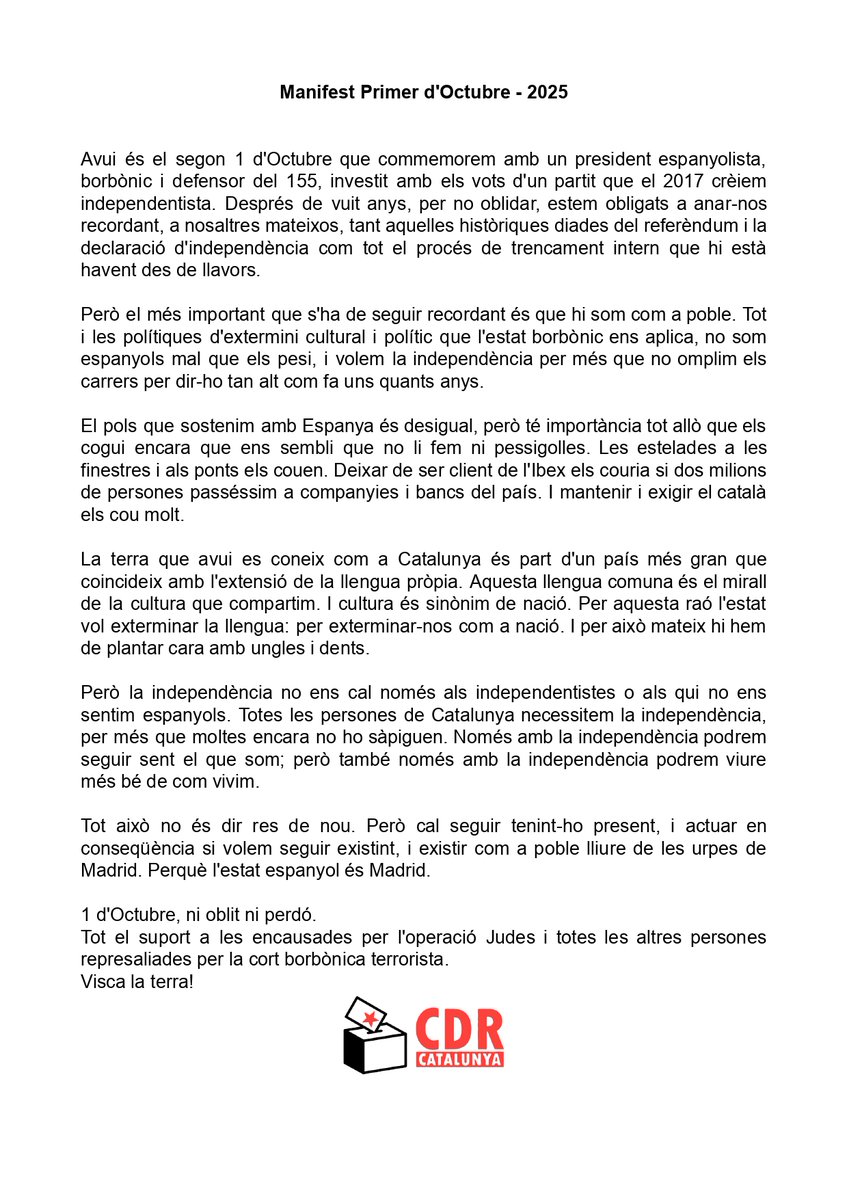 CDR Catalunya #RevoltaPopular 🔥 (@cdrcatoficial) on Twitter photo 