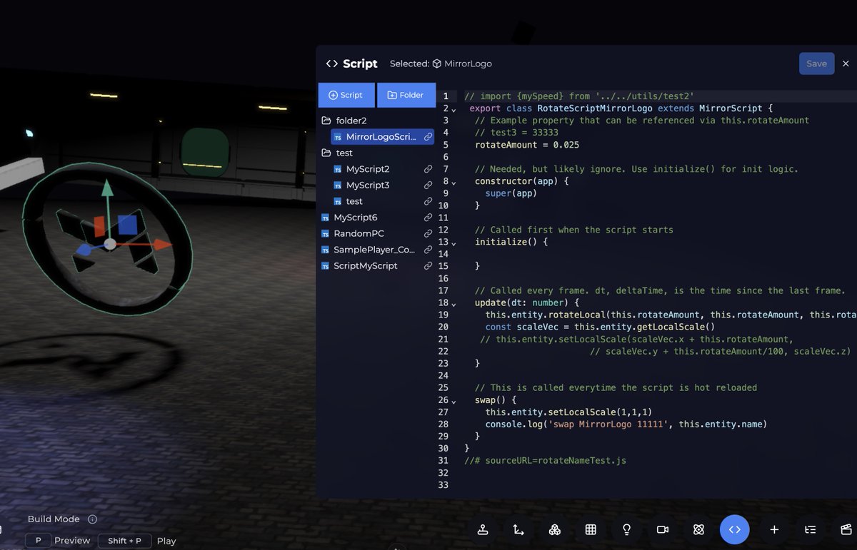 JaredDMcCluskey's tweet photo. Engine 8 sneak peak! Hierarchy filtering, text search, floating icons, cameras, spawn logic, Preview + Play mode with scene state reset (e.g. physics snaps back to scene start), better collision shape modification + handling, gizmo drag/drop dynamic rigidbodies, 3D Asset previews, 2-3x improved game load times, see fellow contributors, see who's-controlling-what for multiplayer in the hierarchy, script folders, script importing in code, and more.