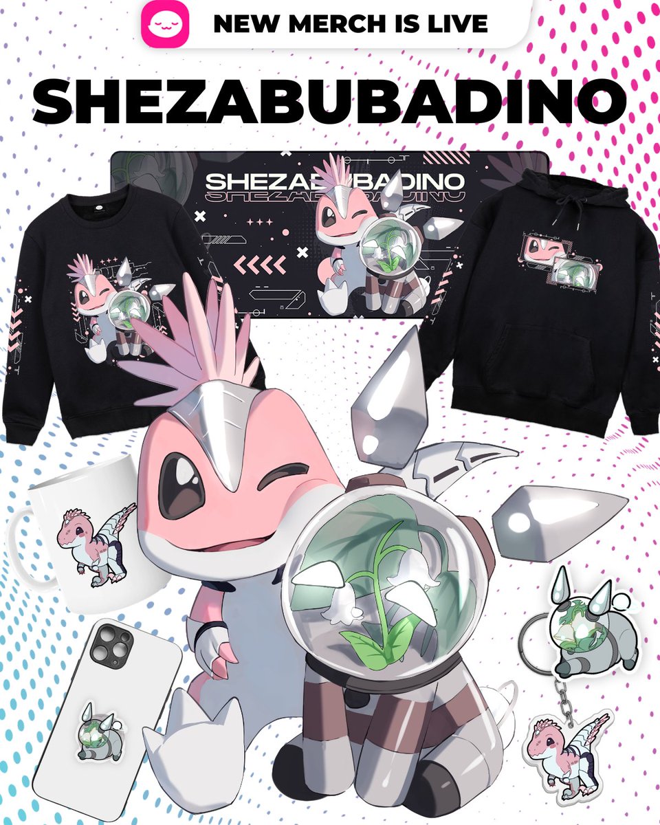 Shez 💫 (@shezabubadino) on Twitter photo »— NEW MERCH DROP —«
Are you a Cyberdino or a Jade Rabbit?
Showcase that you're part of the Bubadinos with a BRAND NEW MERCH DROP with <a href="/shopuwumarket/">UwU Market</a>!
ʚ uwumarket.us/collections/sh…
#shezabubadino #uwumarket »— NEW MERCH DROP —«
Are you a Cyberdino or a Jade Rabbit?
Showcase that you're part of the Bubadinos with a BRAND NEW MERCH DROP with <a href="/shopuwumarket/">UwU Market</a>!
ʚ uwumarket.us/collections/sh…
#shezabubadino #uwumarket