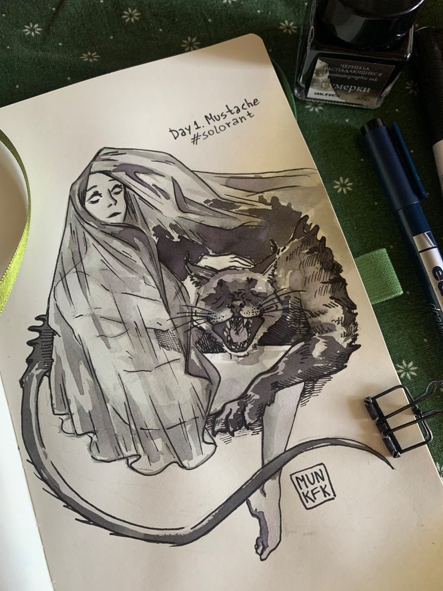 mun_kfk's tweet photo. Day 1. Mustache 🐱

#inktober #инктобер #солорант https://t.co/HlleU4qU9o
