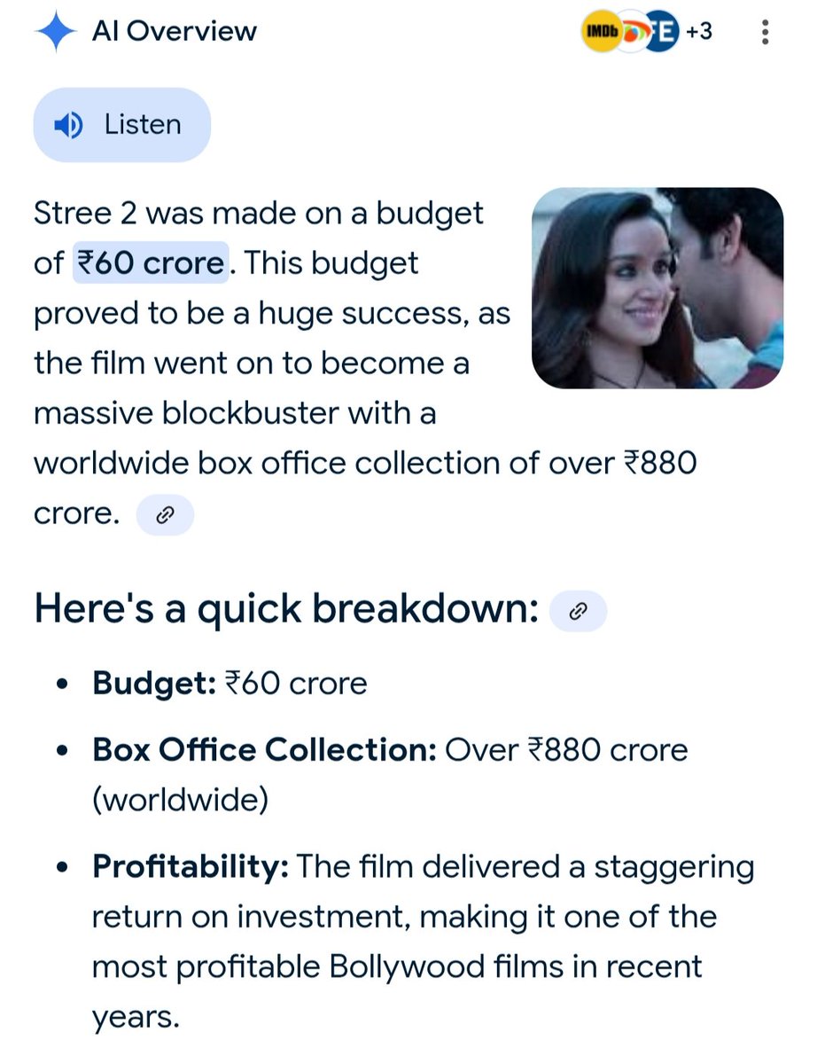 Vick_Production's tweet photo. @SarthiRaj07 But stree 2 still have better VFX then rajashaab. Also see the difference in budgets. https://t.co/Wj8aXKlB6n