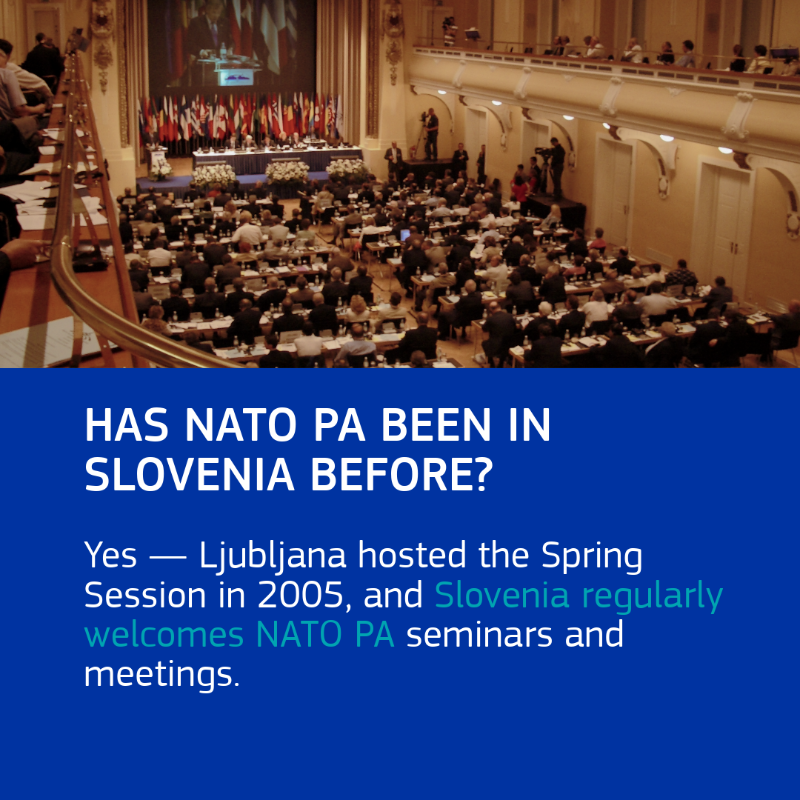 natopa's tweet photo. 📍 The #NATOPA 71st Annual Session is coming to #Ljubljana.

Swipe to learn more about Slovenia, this year’s host country ↓

#NATOPALjubljana