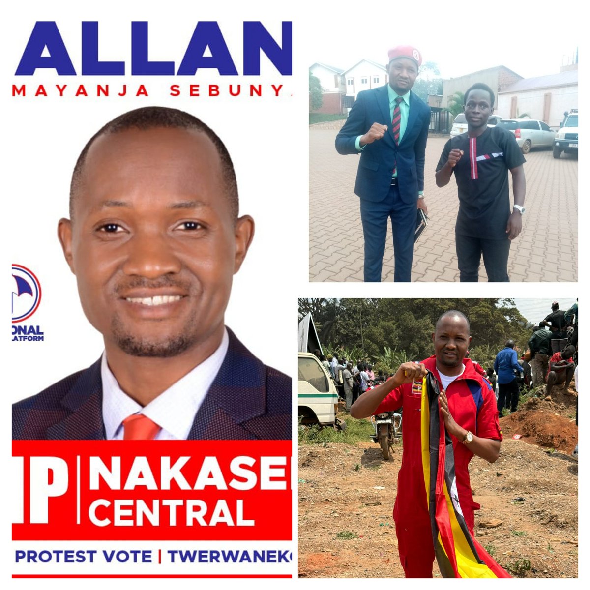 EKmukiibi's tweet photo. The voice of the people of Nakaseke central has been heard in Uganda through you, your hard work and endless efforts to serve, is highly appreciated. I congratulate you my brother @AllanMayanjaS upon securing the @NUP_Ug flag for next time,. Go and continue to make us proud. https://t.co/rw9RsvBbp7