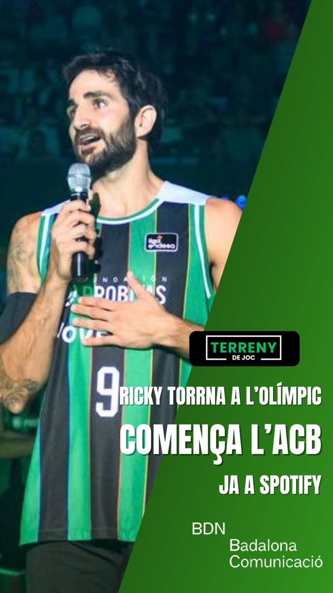 🎙️📻Ja disponible el programa d’aquesta setmana‼️

La <a href="/Penya1930/">Club Joventut Badalona</a> es presenta a l’Olímpic i el <a href="/cfbadalonasad/">CF Badalona SAD Oficial</a> Badalona es deixa punts contra el Can Vidalet

 🗣️Tot de la mà d’ <a href="/oriolmane/">Oriol Mañé Monfà</a> i
<a href="/sangildidac/">Dídac Sangil</a> 

Benvinguts al nostre TERRENY de JOC👇
open.spotify.com/episode/2JFXGR…