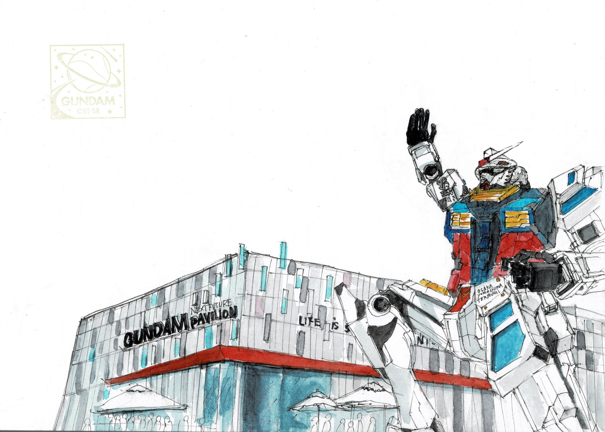 ガンダム原画キャンバスアート 鈴木キママ on X: 