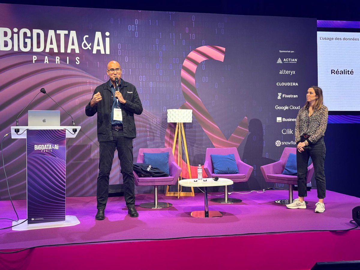 huwise_fr's tweet image. #SessionTech Salle 3📍avec Coralie Lohéac, Transversal Project Management et David Thoumas, Co-Founder &amp;amp; CTPO d’Opendatasoft : un focus concret sur la data et ses usages 🚀
@bigdataparis
#BDAIP25
