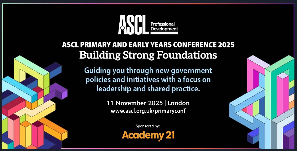 Primary colleagues
This is going to be a fabulous event-so many great speakers as well as opportunities to connect and collaborate.  The British Library London
ascl.org.uk/professional-d…