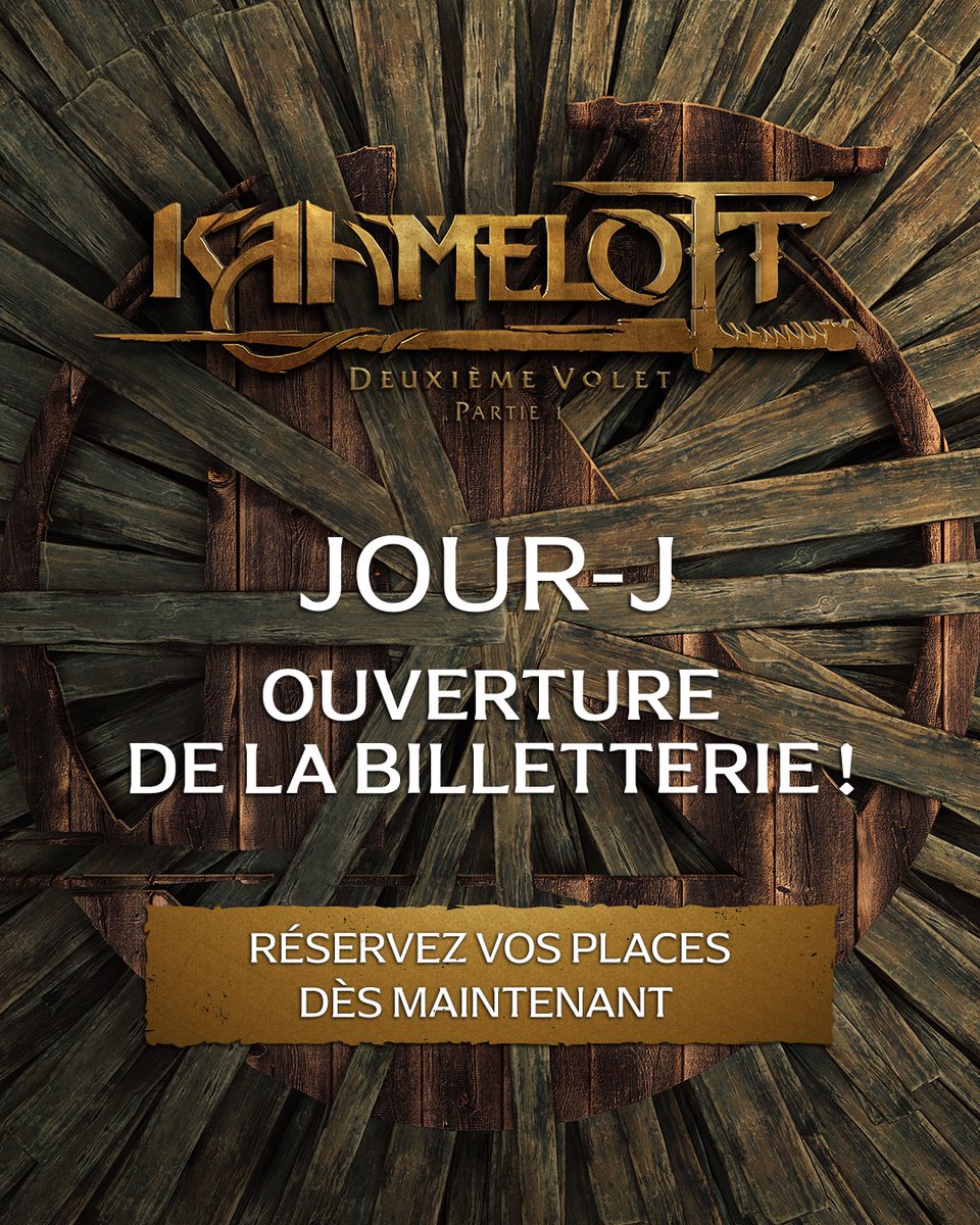 La billetterie est ouverte ! C'est le Jour J pour réserver vos places pour les Avant-Premières du 21 octobre 2025 de Kaamelott – Deuxième Volet [partie 1]
👉 kaamelott-seances.allocine.fr