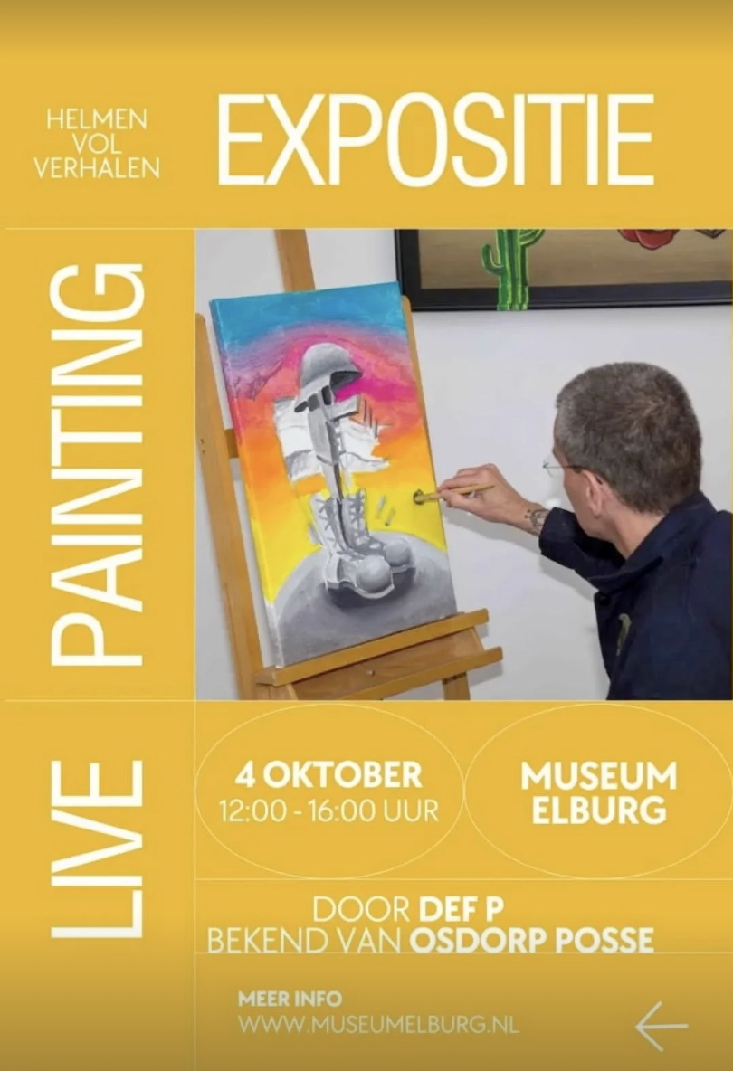 🌊✨❤ kom op bezoek op 4 oktober tijdens de Expositie Helmen Vol Verhalen Museum Elburg, Provincie Gelderland met live painting met Def Paintings en schuif aan bij de podcast tafel en laat je stem horen bij Peter! #meeopmissie met #HelmenVolVerhalen <a href="/VNGemeenten/">VNG</a>
