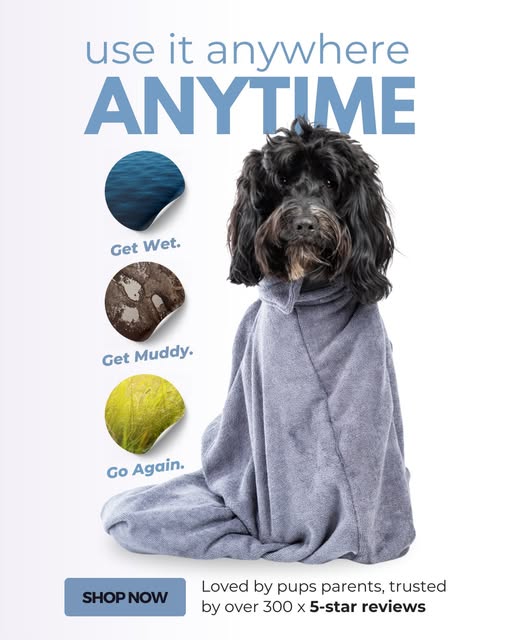 PawdawofLondon's tweet image. From puddles to adventures → dry in minutes! 🐾
Our ⭐⭐⭐⭐⭐ Luxury Dog Drying Bag is super-absorbent, quick-drying &amp;amp; loved by 300+ pup parents. Perfect after muddy walks, swims &amp;amp; play.
👉 pawdawoflondon.com/products/luxur…
#DogDryingBag #MuddyPaws