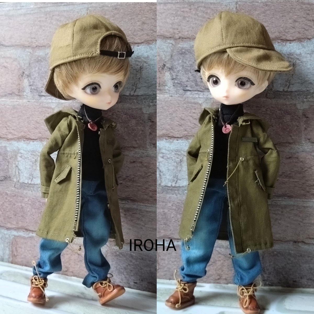 rootくんのボディでパンジーくんにキャップを被ってもらいました!　
お洋服を持ってないので厚着のこのパターン！　
でも今日は肌寒い💦　
#ハルモニアブルーム
#キャップ
#root
#パンジー