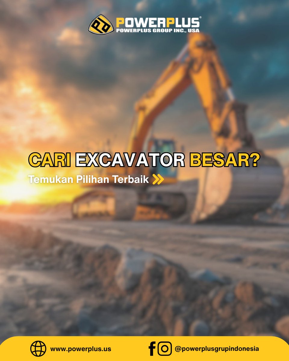 PowerplusgrupID's tweet image. Butuh Excavator ukuran jumbo?
POWERPLUS hadir dengan pilihan unit bertenaga, siap untuk proyek besar Anda! 

#POWERPLUS #excavator #jualexcavator #excavatorjakarta #excavatorkalimantan #excavatorsumatra #excavatorindonesia #alatberat #jualalatberat