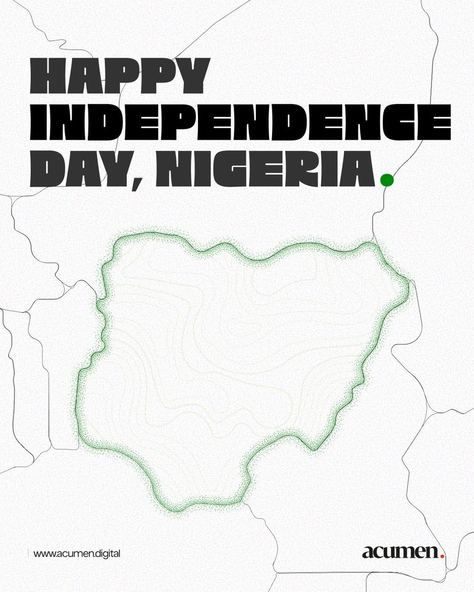 Happy Independence Day 🇳🇬 

Today we celebrate freedom, resilience, and the beauty of our nation. Cheers to unity, progress, and a brighter tomorrow. 

#NigeriaAt65 #IndependenceDay