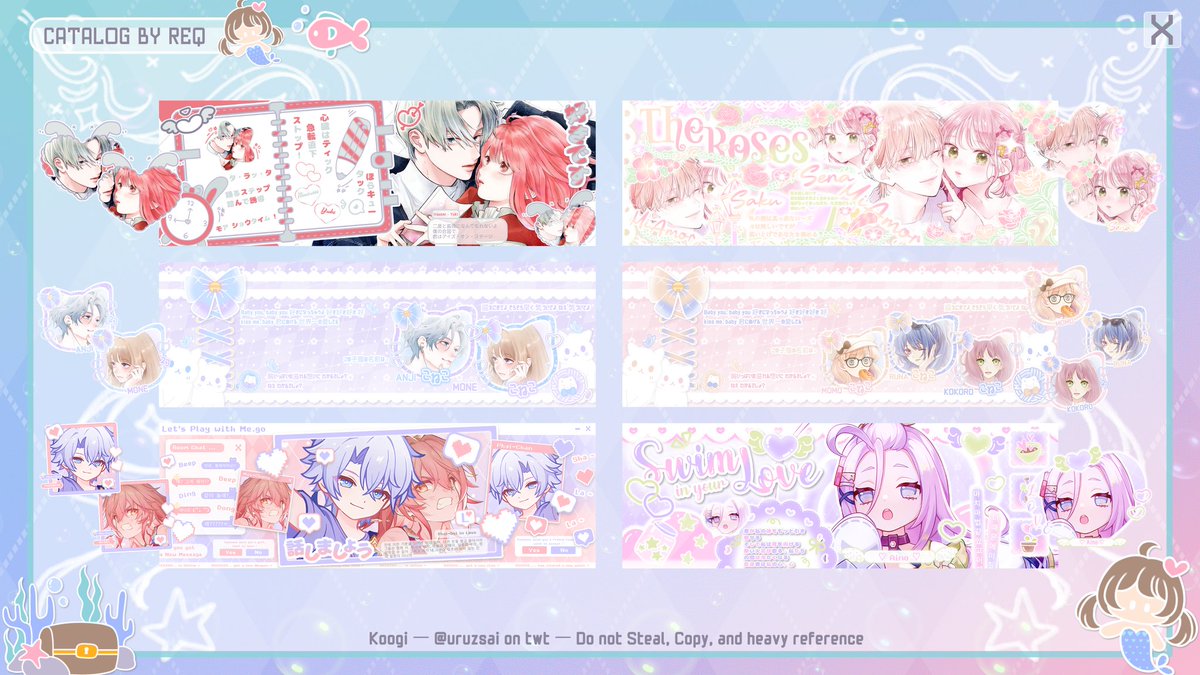 uruzsai's tweet image. Help RT nya boleh ?? Maaciw ~ ✨
Hai hai, Koogituals ~
Koogi dah kembali open santai iyaa untuk layout 2D by req nya ~
Bisa cek link Koogi untuk tnc dan catalog lengkap nya ~ 💕
Lesgooo jajan ✨
#zonauang #zonajajan