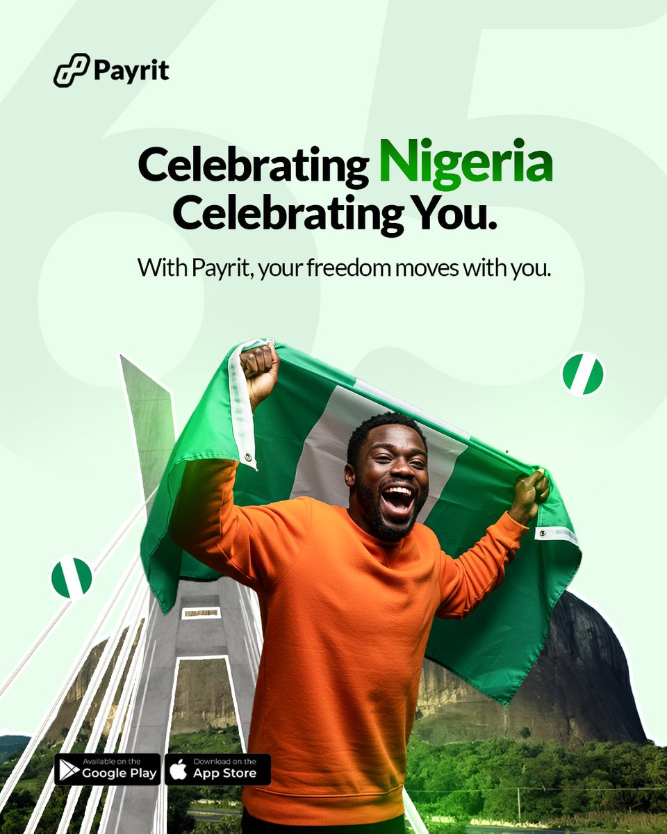 Happy Independence Day from all of us at Payrit🇳🇬💜