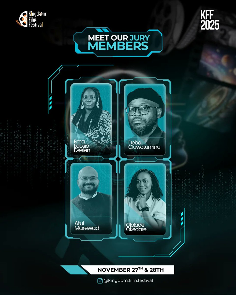 MarewadAtul's tweet photo. Jury duties activated! 🎥 Beyond grateful to join the incredible team at the Kingdom Film Festival as an international jury member. Thank you, Ewoma Ma'am and all the juries!🎥📽️📽️🥰🙏 https://t.co/MCiRb9NEFa
