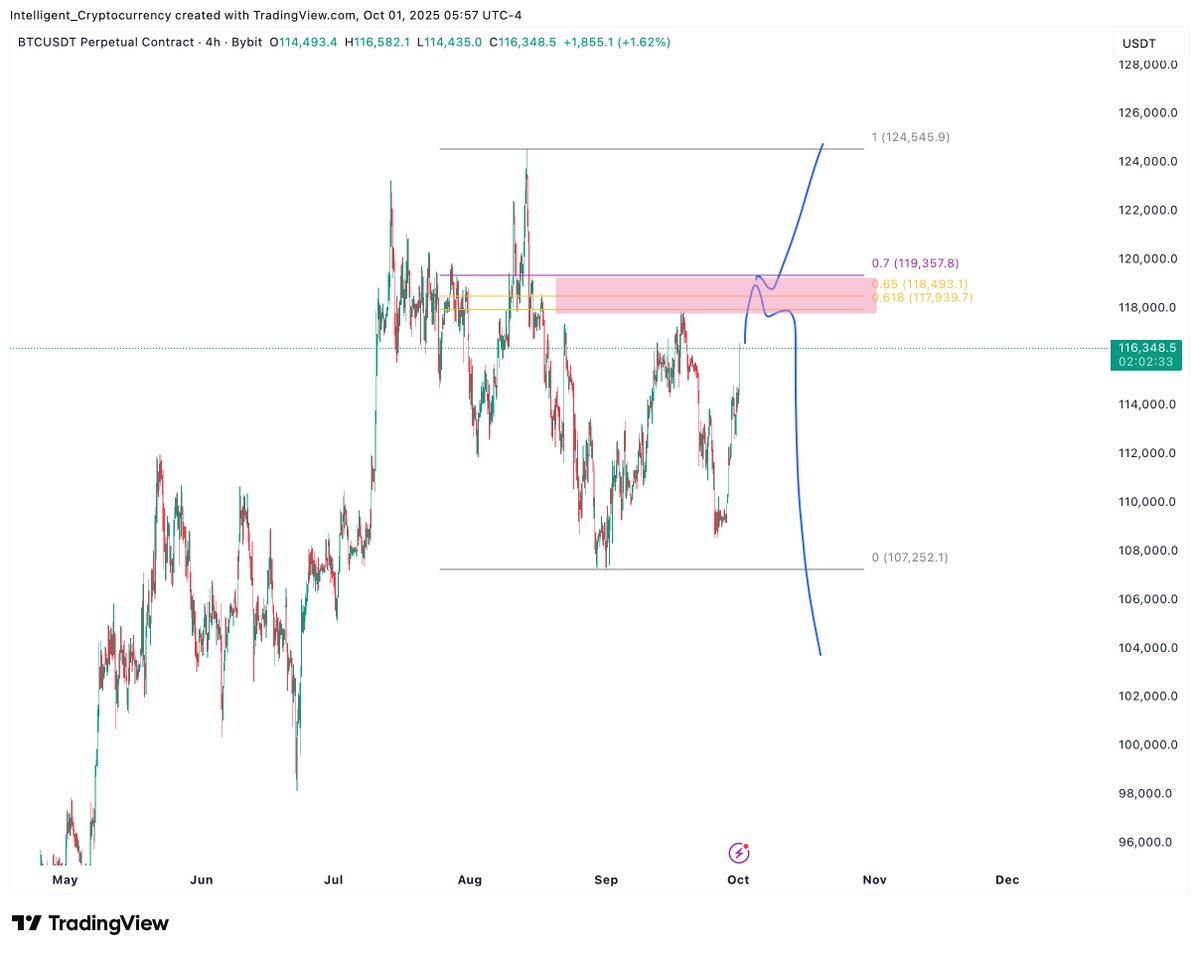 118-120k is key for $BTC, reject there and it's a lower high and we could dump to 100k.  flip 120k, and they might push it for a new ath as high as 135k imo