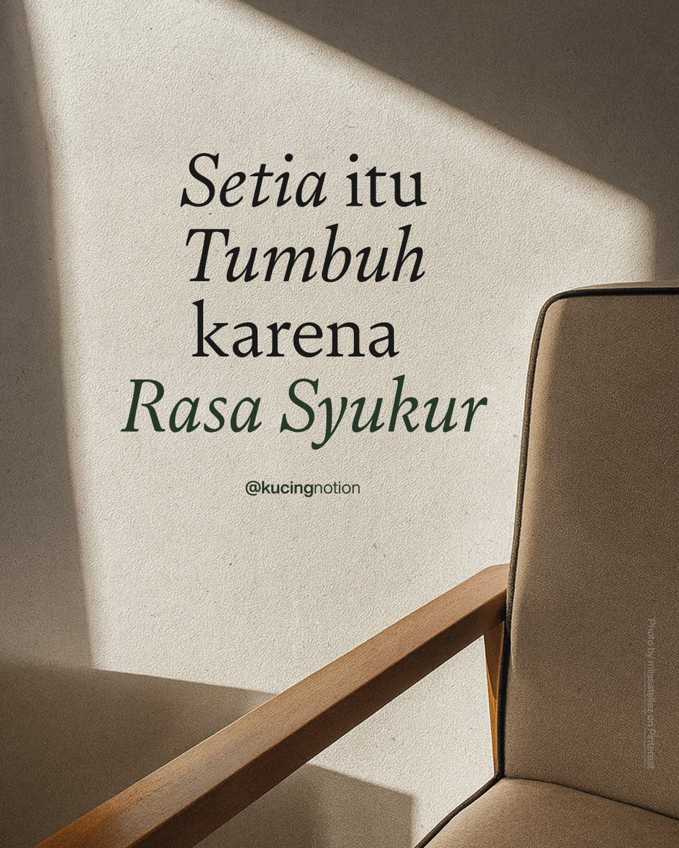 kucingnotion's tweet image. Gratitude is the root, loyalty is the flower that grows from it. 🌸
-
#hidupsederhana #gratitude #minimalism #mindfulness