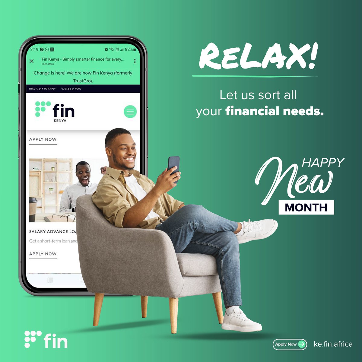 HQFinAfrica's tweet image. October is here! 🎉 What's one financial goal you're crushing this month? Let us help you get there.
Salary advances? Sorted. Business growth? Sorted. Relax, we've got you.
👉 Apply now: ecs.page.link/ZpaAi

#FinKenya #SmarterFinance #SME #Loans