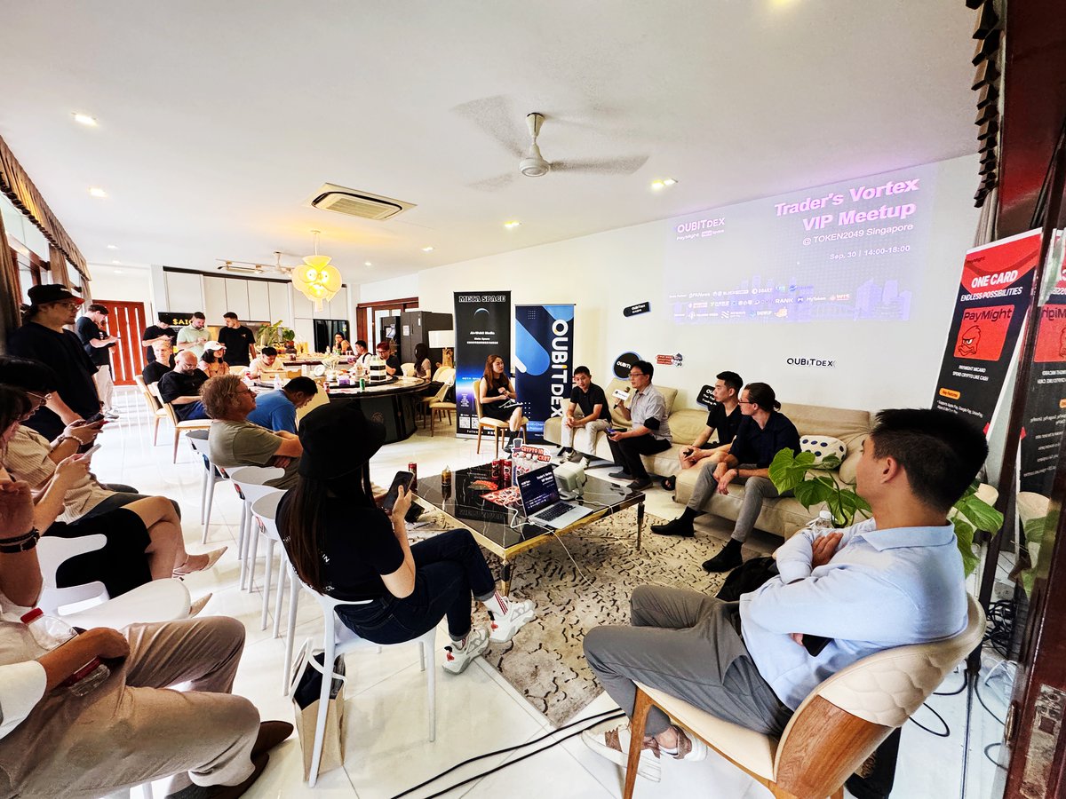 QuBitDEX's tweet image. Trader&apos;s Vortex VIP Meetup at TOKEN2049 Singapore 2025 just SLAYED! 

✨DEXs aren&apos;t waiting—they&apos;re DOMINATING.Our elite speakers &amp;amp; partners unleashed next-level Alpha, from yields to unstoppable ecosystems.
🎮On-Chain Alpha: Rewriting the Game

TOKEN2049 rages on!
#TOKEN2049…