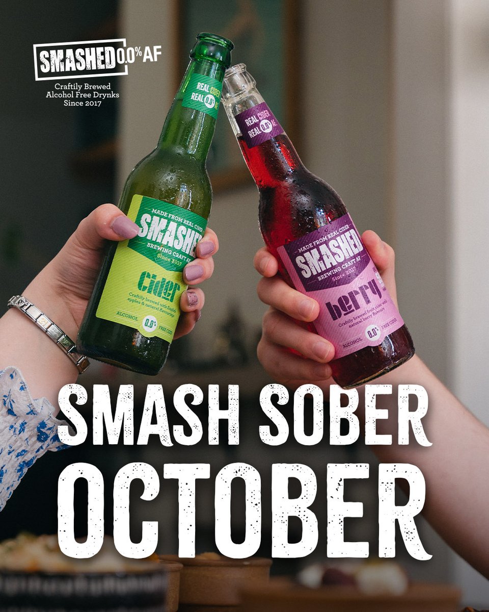 📅 It’s that time again - 31 days, zero booze.⁠

#SoberOctober = Smashed. Your liver called. It says thanks 😉

👉 Stock up here - bit.ly/3SVLEkW

#SmashedDrynks #GetSmashedAnytime #LowNoDrinks #MindfulDrinking #ZeroAlcohol