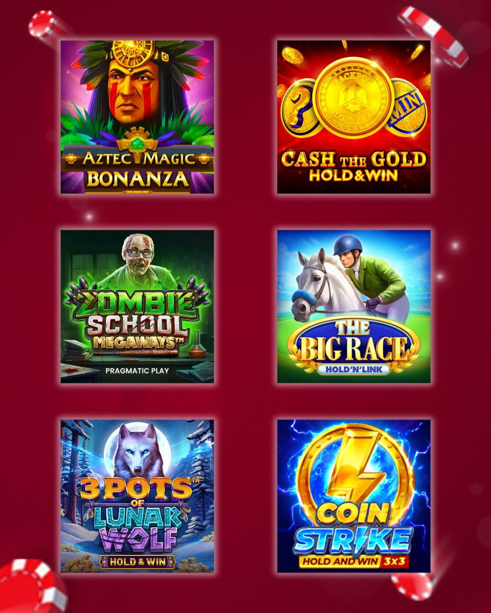 RubyReelsCasino's tweet image. Ruby’s 🔥 Games of the Month are here!
🎰 Aztec Magic Bonanza
🧟 Zombie School Megaways
🐎 The Big Race
🐺 3 Pots of Lunar Wolf
⚡ Coin Strike
💰 Cash the Gold

Which one’s your lucky pick? 🍀

#RubysPicks #SlotsOfFun #October2025 #BigWins