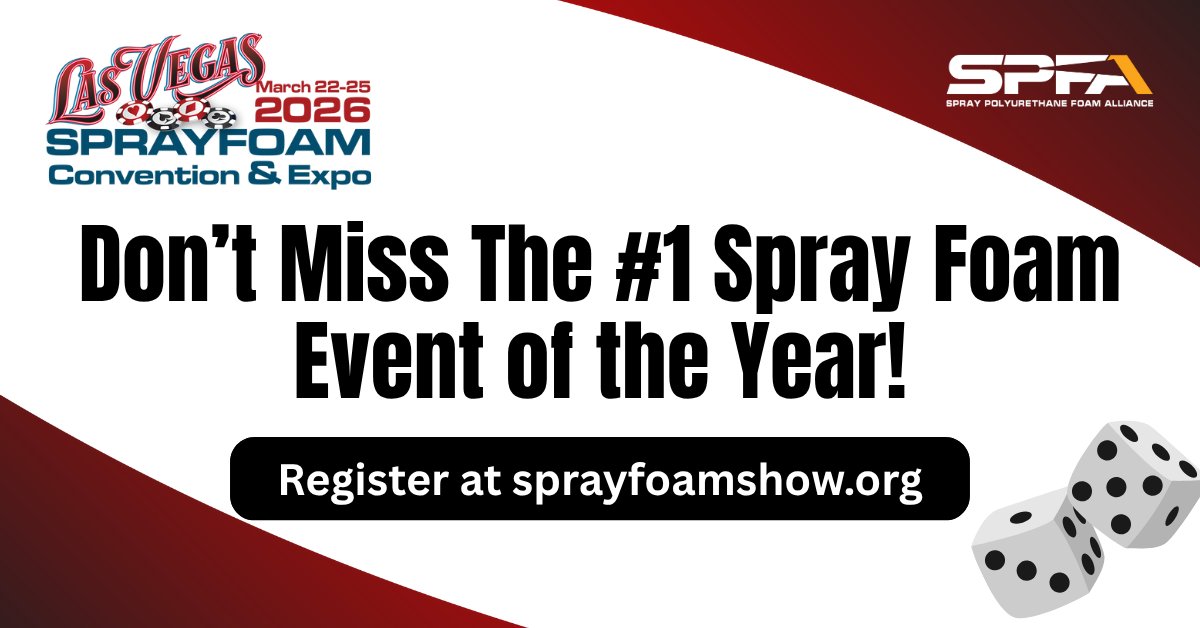 🚨STOP SCROLLING: Registration for the SprayFoam 2026 Convention &amp; Expo is OFFICIALLY OPEN! 

Secure your show registration and hotel rooms to ensure your team's access to the best accommodations before they sell out!

Register Today → sprayfoamshow.org
#SprayFoam2026