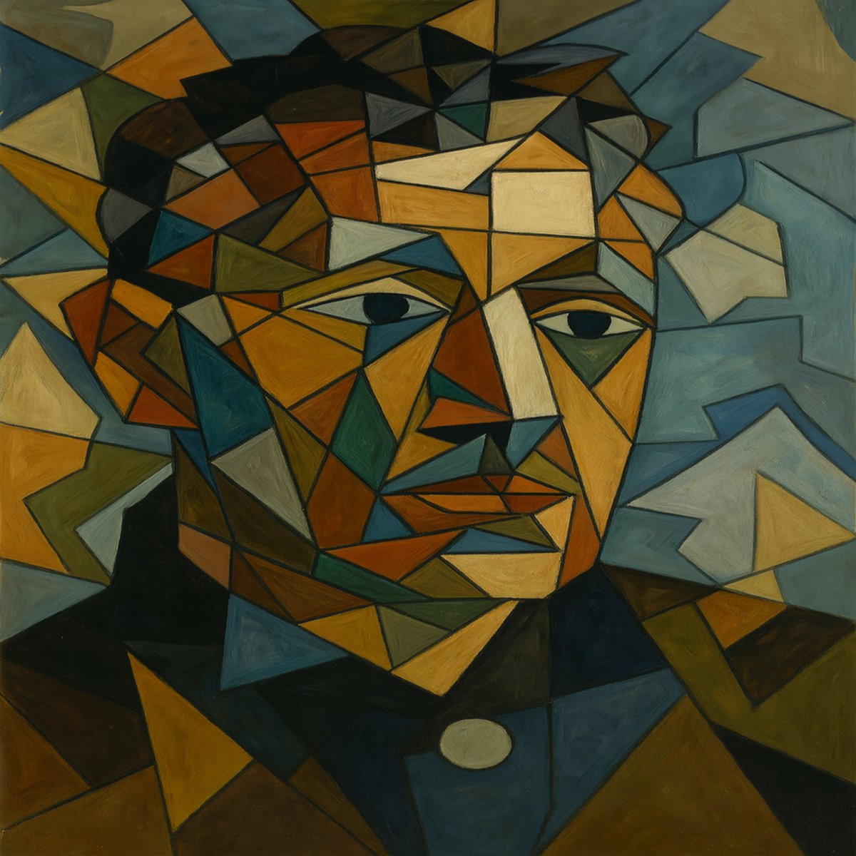 Self Portrait, tribute to Cubism #iPad #art