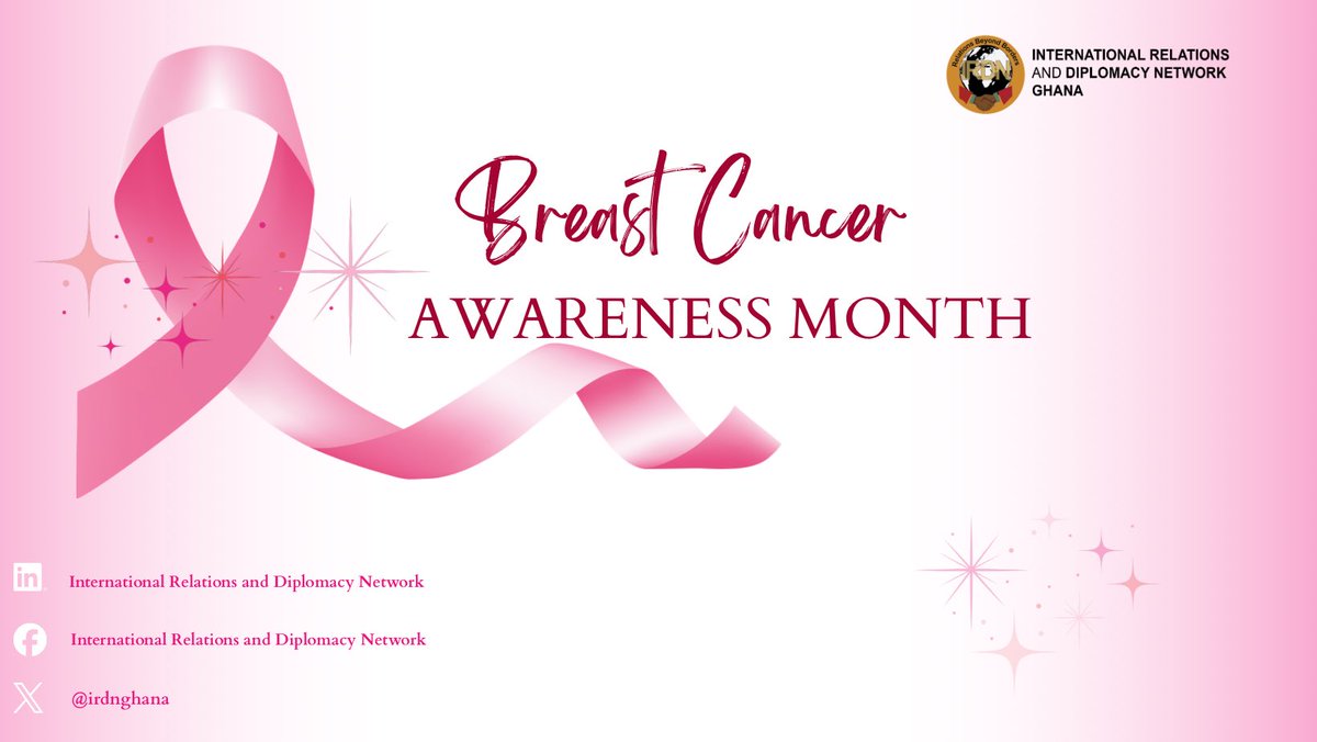 🎗️ Breast Cancer Awareness Month 🎗️

This October, we join the world in raising our voices for Breast Cancer Awareness Month.
Early detection saves lives. Let’s stand together in hope, action &amp; solidarity. 💕

#BreastCancerAwareness #IRDNGhana