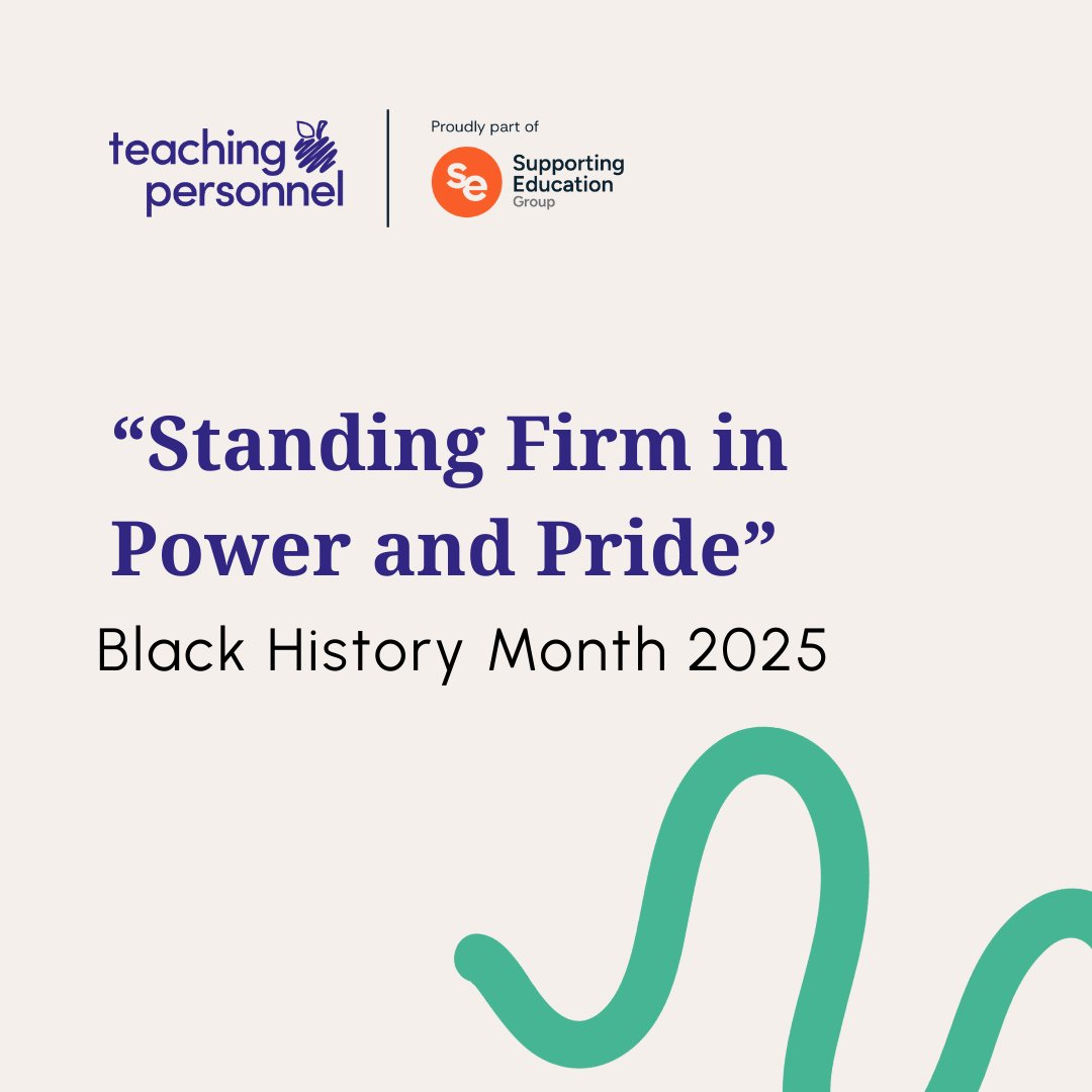 October is #BlackHistoryMonth, a time to celebrate, reflect &amp; learn.
This year’s theme is 'Standing Firm in Power and Pride.'

We’re proud to support schools &amp; pupils celebrating Black heritage, culture &amp; achievement.

#InclusiveEducation #TeachingPersonnel