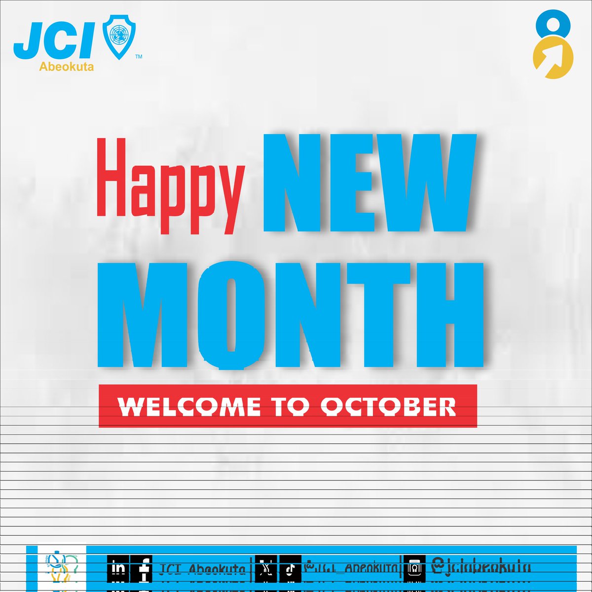 JCI_Abeokuta's tweet image. Welcome to October 🇳🇬.

Wishing you a new month of endless possibilities, renewed strength and new opportunities.

Happy New Month 😊.

#happynewmonth
#october
#EngageElevateExcel
#JCIAbeokuta
#JCINigeria
#ELV8
#JCI