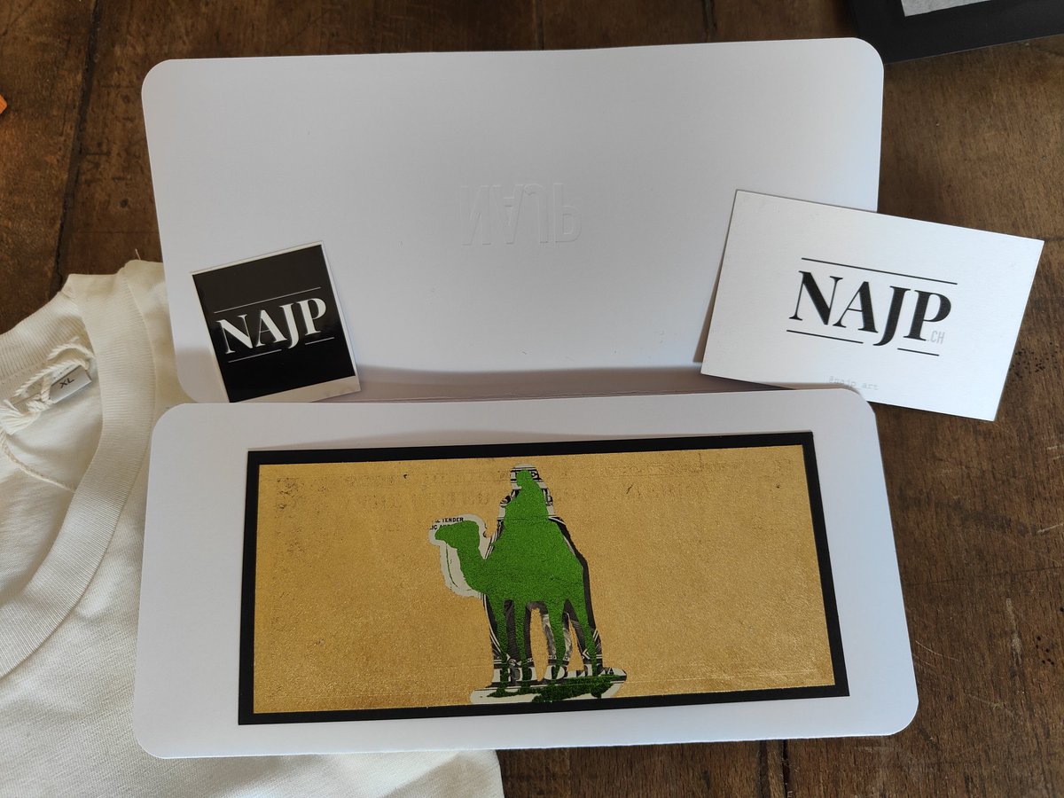 Just received my SILKROAD SOUVENIRS by <a href="/NAJP_ART/">NAJP</a> X <a href="/Mill3sim3/">Mill3sim3 Permissionless ⚡️</a>. Stunning artwork, Epic t-shirt, Full of goodies, as usual 🧡