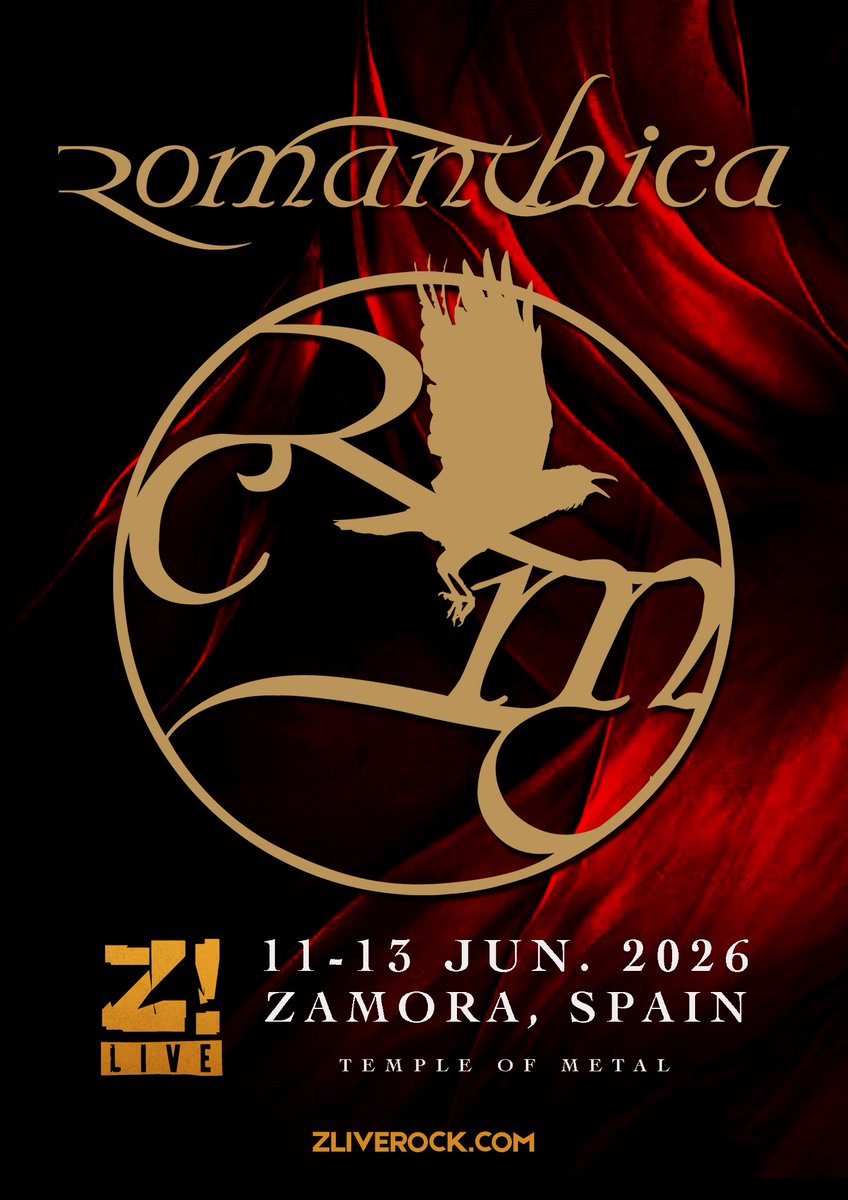 romanthica's tweet image. Nos alegra poder anunciar una de las primeras fechas para el próximo año donde Romanthica estará presente en el cartel de la XI edición del Z! LIVE 2026.

+ info @zliveoficial | zliverock.com | romanthica.com
