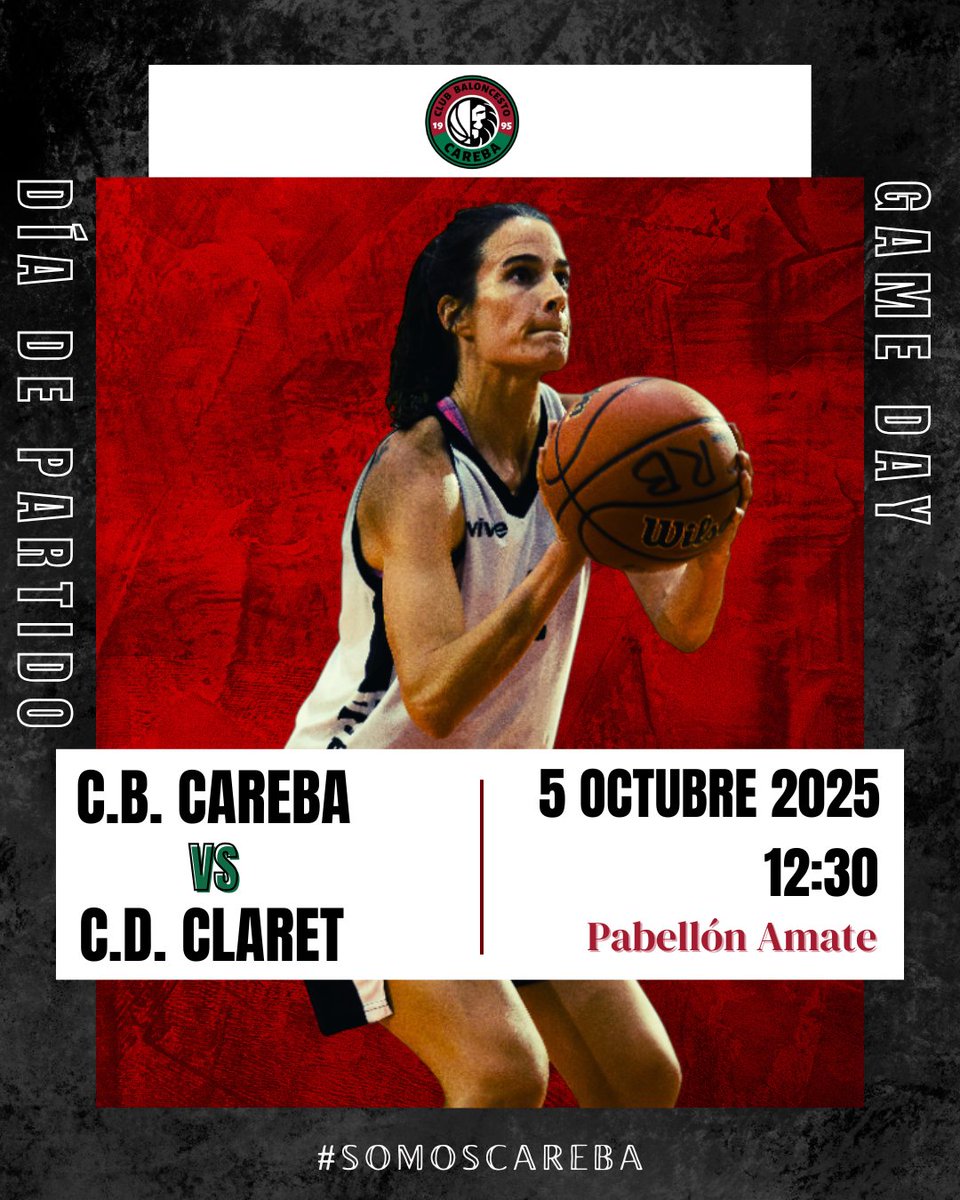 🏀Día de Partido🏀

🆚 <a href="/CDClaretSev/">C.D. Colegio CLARET</a> 
⏰ 12:30
📍 Pab. Amate
¡Os esperamos!

#SomosCareba