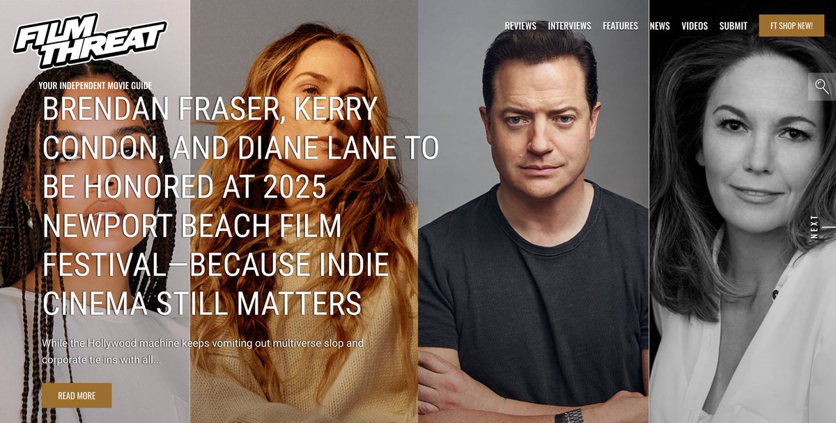 FilmThreat's tweet photo. "...back to remind us what real cinema looks like." Brendan Fraser, Kerry Condon, and Diane Lane to be honored at @nbff because indie cinema still matters.
https://t.co/RhUPhDhtFg #NBFF #FilmThreatNBFF #NBFF2025 https://t.co/z8tRFT71kg
