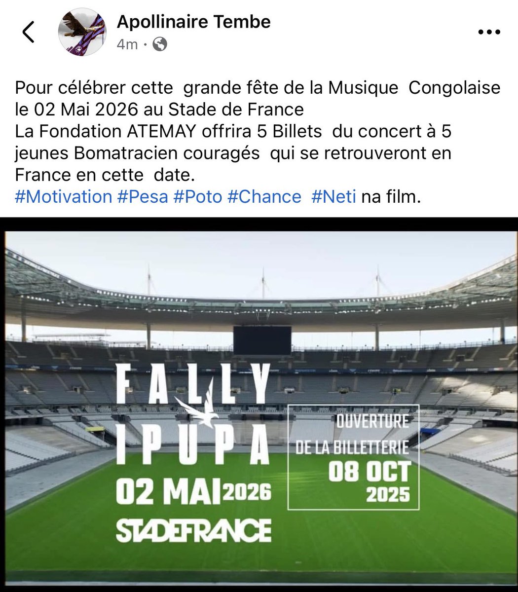 ApollinaireTEM1's tweet image. #Neti na film #Pesa poto chance #Motivation @fallyipupa01