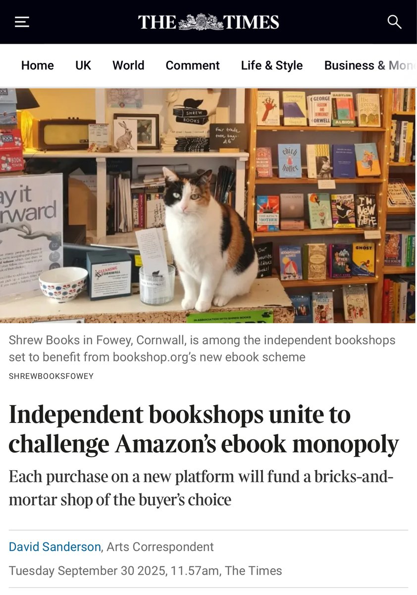 midascampaigns's tweet photo. Ebooks have arrived at @bookshop_org_UK! Now you can buy ebooks and support your local independent bookshop. So brilliant to see all the support in @thetimes, @guardian, @thebookseller and more. Discover the game-changing offering here: https://t.co/fmGUhkDNAv https://t.co/2hFqFqZ1nM