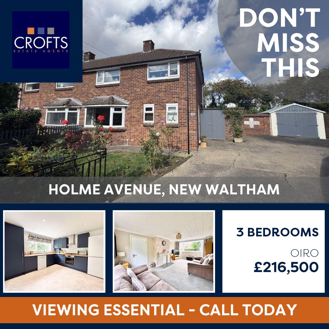 Crofts Estate Agents Limited (@croftsproperty) on Twitter photo HOLME AVENUE, NEW WALTHAM
OIRO Β£216,500
Call Crofts Cleethorpes today to arrange to viewing!
π 01472 200666
π§ info@croftsestateagents.co.uk
#croftsestateagents #crofts #croftscleethorpes #croftsimmingham #croftslouth #croftslettings... HOLME AVENUE, NEW WALTHAM
OIRO Β£216,500
Call Crofts Cleethorpes today to arrange to viewing!
π 01472 200666
π§ info@croftsestateagents.co.uk
#croftsestateagents #crofts #croftscleethorpes #croftsimmingham #croftslouth #croftslettings...