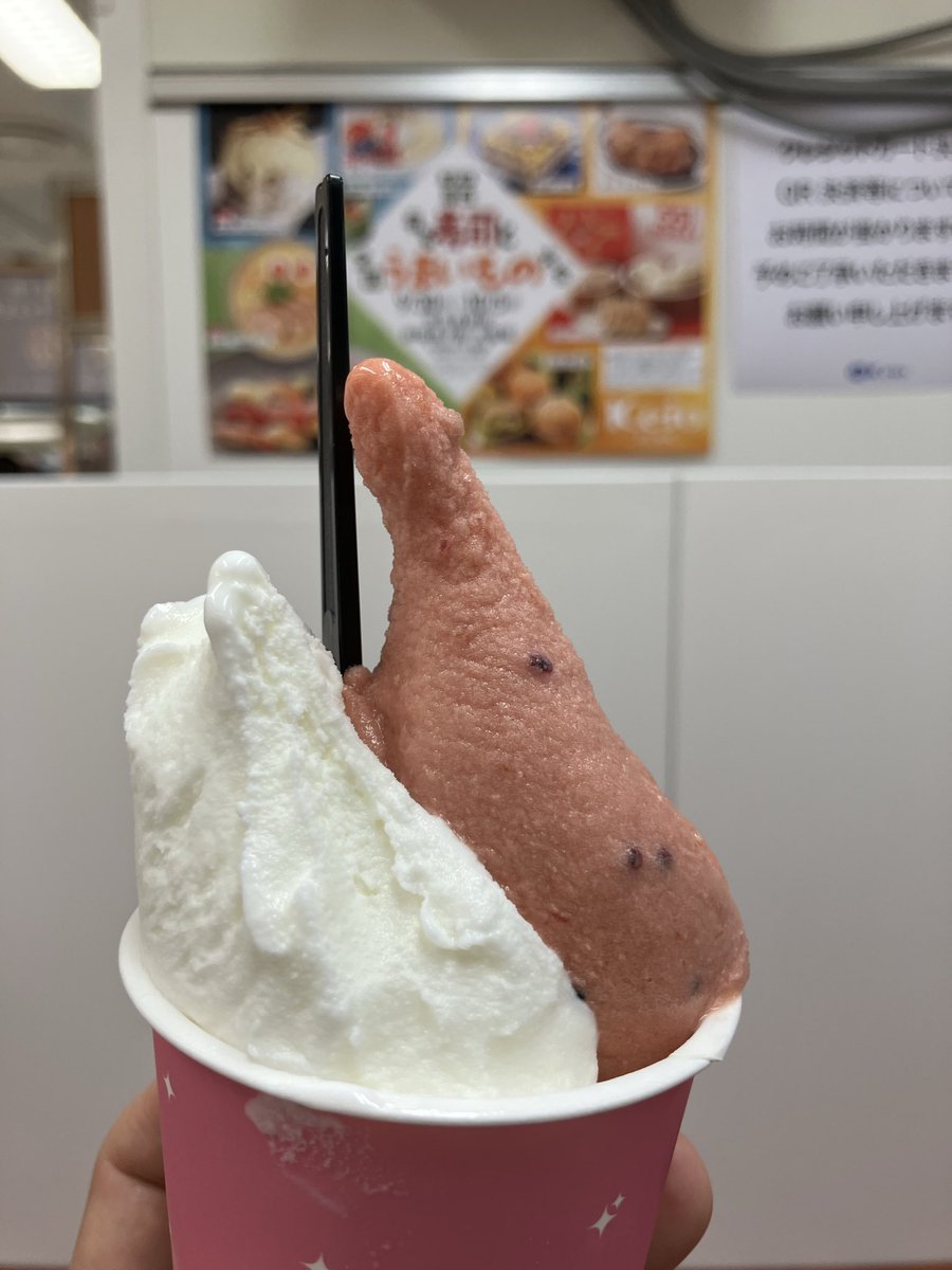 hiro54372's tweet photo. 新宿の京王百貨店で開催中の『第37回 東西有名寿司と全国うまいもの大会』にて、鹿児島のSweet Sweetsさんのジェラートをダブルで🍨
知覧紅茶のフルーツティーと南のしろくま。
鹿児島素材を活かしたジェラートはほんとに最高でした😆
#SweetSweets
#ジェラート
#うんめかもん
#鹿児島 https://t.co/r3WE4lPDl5