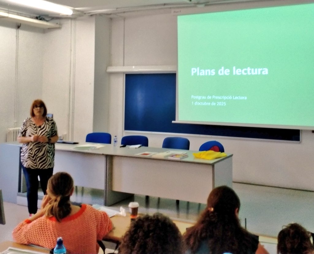 Reflexió a fons sobre els plans de lectura amb Montse Ayats, dins el postgrau en Prescripció Lectora, a la Facultat d’Informació i Mitjans Audiovisuals UB.

Dues hores de conversa al voltant d'història, recorregut, impacte i reptes de futur de les polítiques públiques culturals.