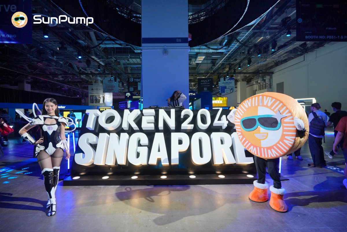 OfficialSUNio's tweet image. 🔥 The vibes are on fire at #TOKEN2049Singapore D1!
.#SunPump is here with you to witness all the heat! 🌞✨

🚗 Exclusive shuttles
📸 Models &amp;amp; SUN mascot ready for your snapshots
🎭 Random NPC pop-ups to surprise you
🎉 Non-stop fun, energy, and hype all around!

Come catch the